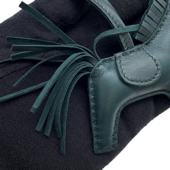 HERMES Rodeo Size PM Lambskin Malachite - Picture 8 of 9